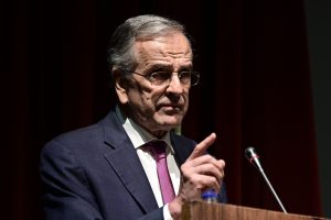 Συνάντηση Αντ. Σαμαρά με τον Ηγούμενο της Ιεράς Μονής Αγίας Αικατερίνης του Ορους Σινά