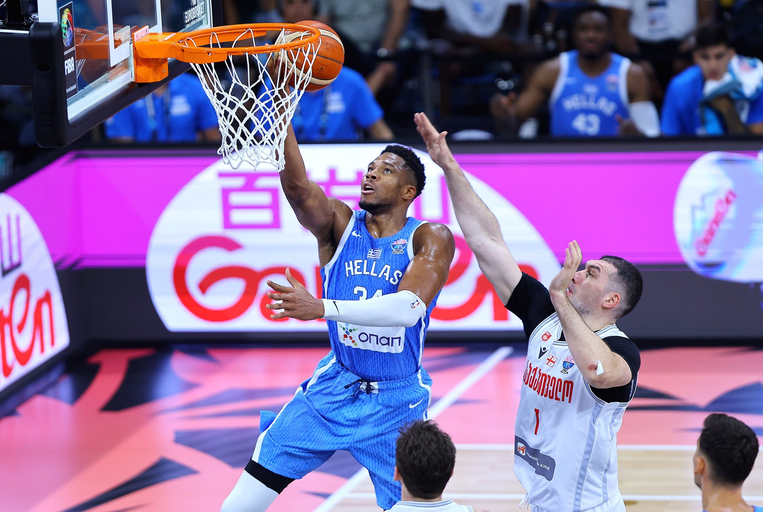 Eurobasket: Η Ελλάδα διέλυσε τη Γεωργία με 94-53 και έκανε το 3/3