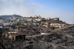 Στάχτη έγιναν σχεδόν 70.000 στρέμματα από την πύρινη λαίλαπα στη βόρεια Χίο