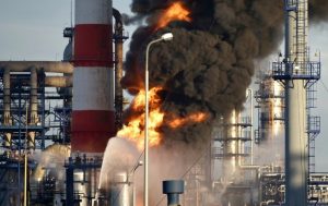 Πυρκαγιά ρωσικό διυλιστήριο