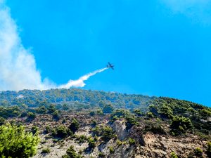 Φωτιά τώρα στην Λευκόγεια Δράμας – Επιχειρούν εναέρια μέσα