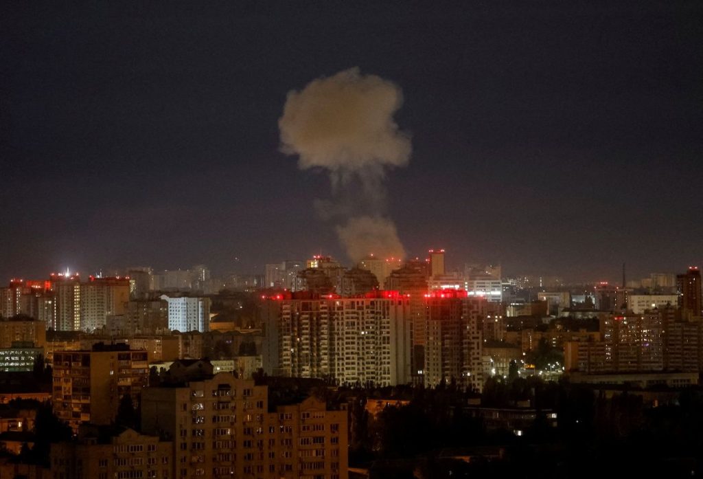 Νυχτερινό Κίεβο έκρηξη