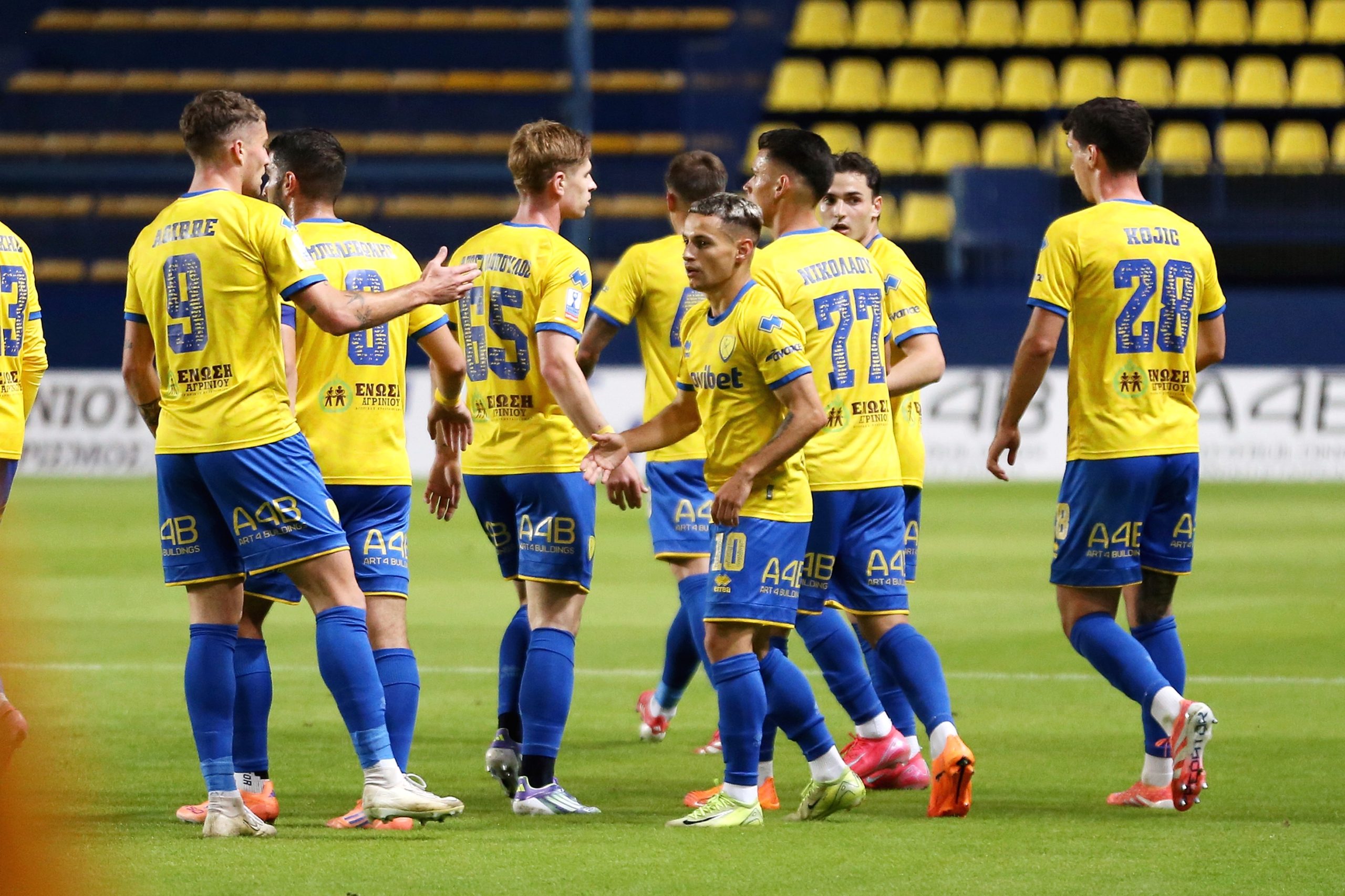 Παναιτωλικός – Ελλάς Σύρου 4-1: Νίκη για τους Αγρινιώτες και πρώτοι βαθμοί στο Κύπελλο Ελλάδας