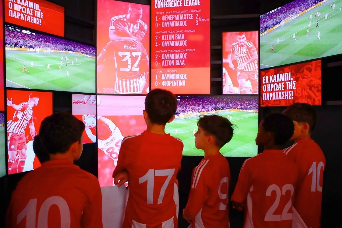 Ολυμπιακός: Στο μουσείο οι μικροί της σχολής του Γιοχάνεσμπουργκ