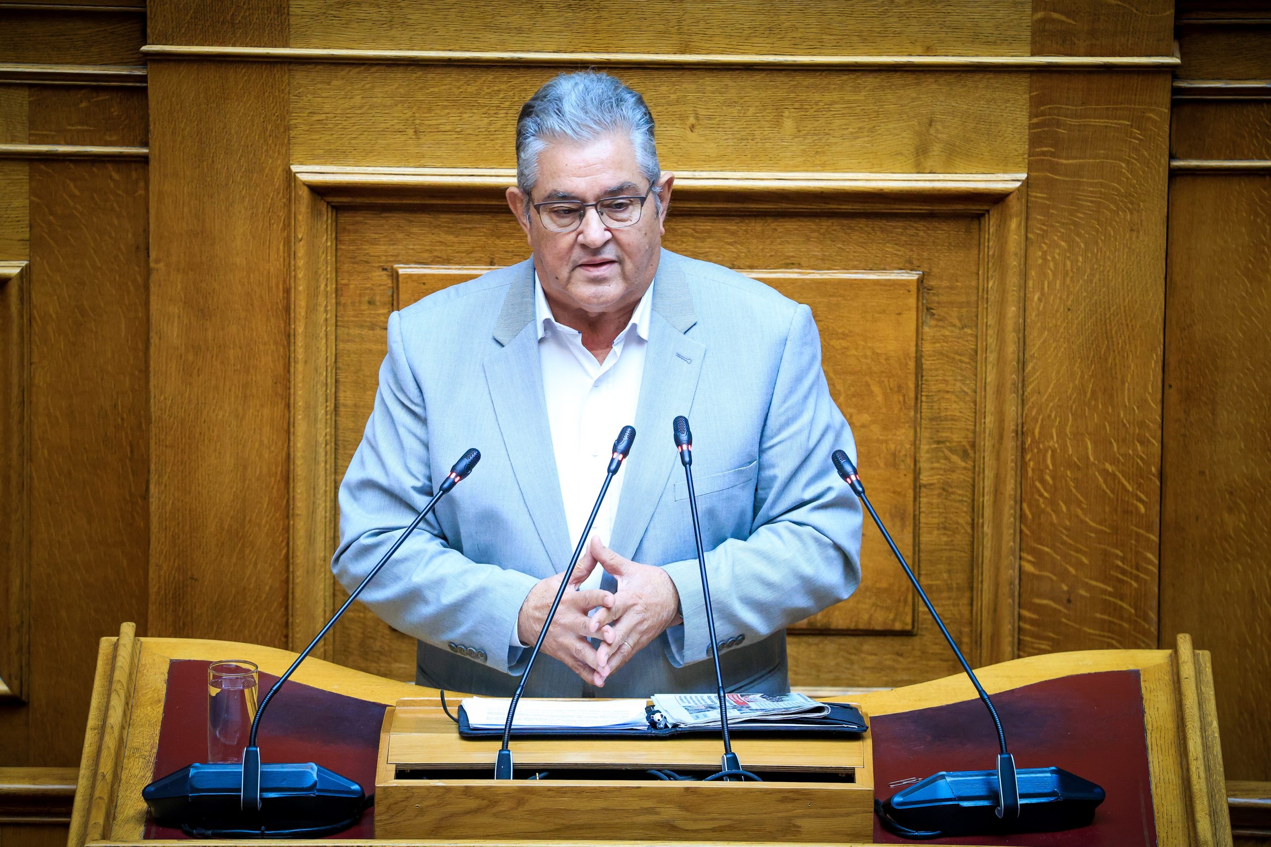 Κουτσούμπας κατά Μητσοτάκη: «Καταγραφήκατε στην πλευρά των γενοκτόνων»