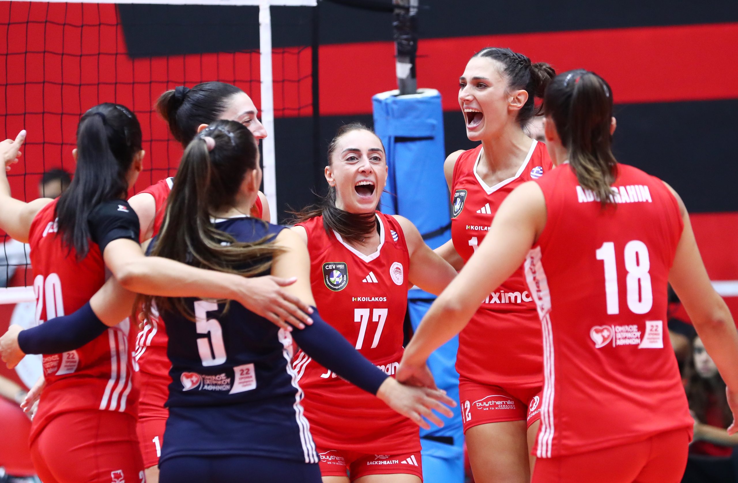 Ολυμπιακός: Άνετη πρεμιέρα στο CEV Champions League Γυναικών