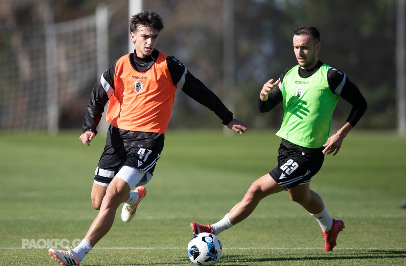 ΠΑΟΚ: Οι νεαροί που προπονούνται στο διάστημα της διακοπής με την πρώτη ομάδα