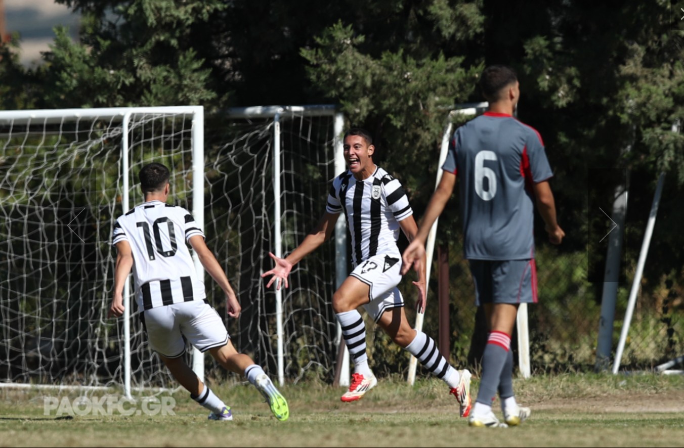 Πήρε το ντέρμπι στην Κ19 ο ΠΑΟΚ και έκανε το 5/5