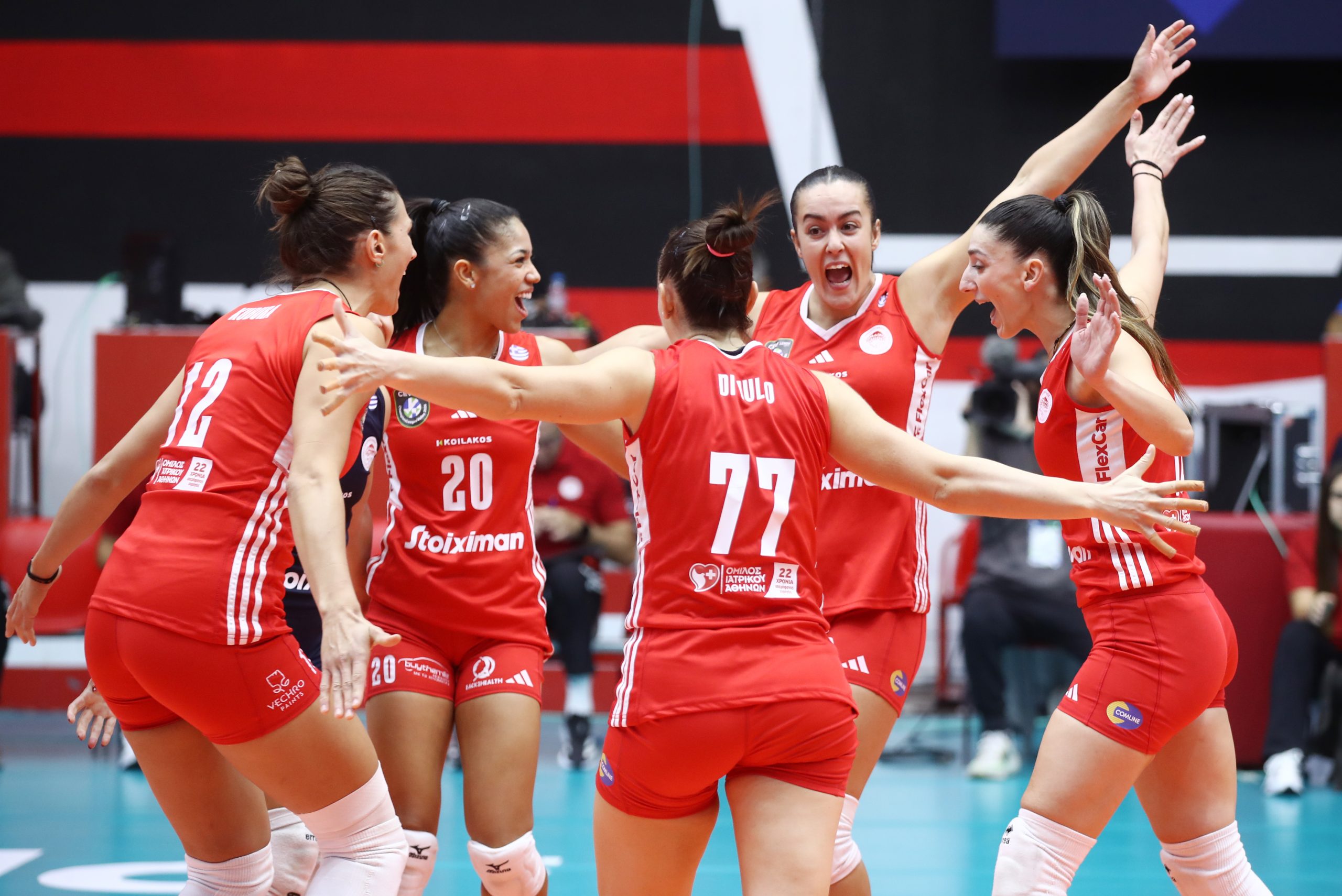 Ολυμπιακός – Βάσας 3-0: Ερυθρόλευκη κυριαρχία και ένα βήμα από τους ομίλους του CEV Champions