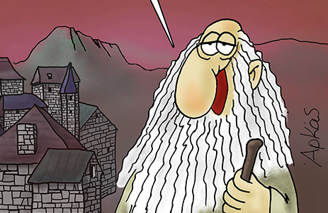 Αρκάς: «Θέλω να τους χτυπήσω με λεξικό» – Η παιδεία στο επίκεντρο του σκιτσογράφου