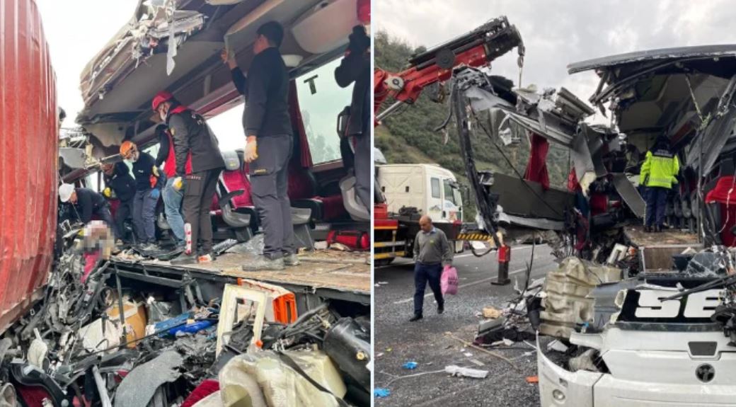 Τραγωδία στην Τουρκία: Επτά νεκροί και 11 τραυματίες σε σύγκρουση λεωφορείου με φορτηγό