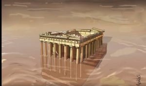 Η καταστροφική καλημέρα του Αρκά: Ο Παρθενώνας πνίγεται από την κακοκαιρία Byron