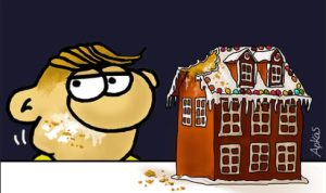 Αρκάς: Γλυκός πειρασμός για τον Θανασάκη – Δείτε τι έκανε στο μπισκοτένιο σπιτάκι