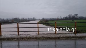 Θεσσαλία: Κοντά στα όρια υπερχείλισης ο Πηνειός