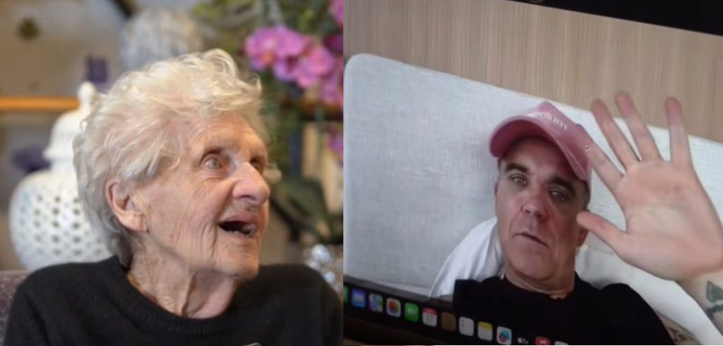 Ο Ρόμπι Γουίλιαμς έκανε έκπληξη σε 94χρονη θαυμάστριά του