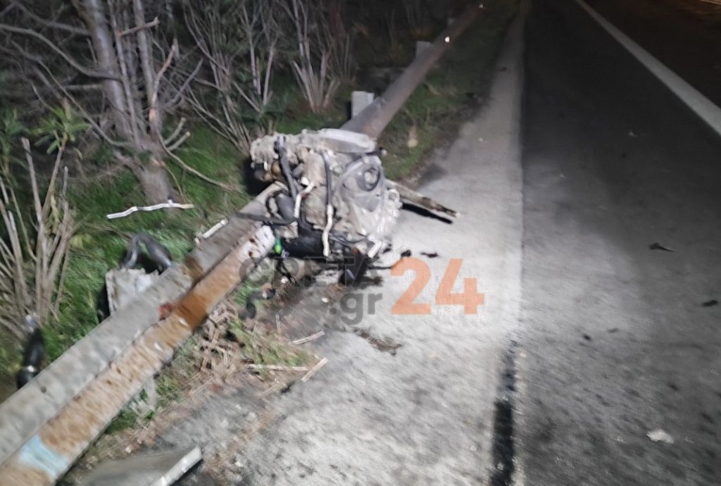 Σοκαριστικό τροχαίο στα Χανιά: Αλλού το αυτοκίνητο κι αλλού η μηχανή του