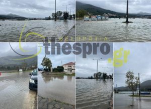 Κακοκαιρία Kristin: Βούλιαξε η Σαγιάδα, η θάλασσα βγήκε στη στεριά – Καταστροφές και στην Ηλεία