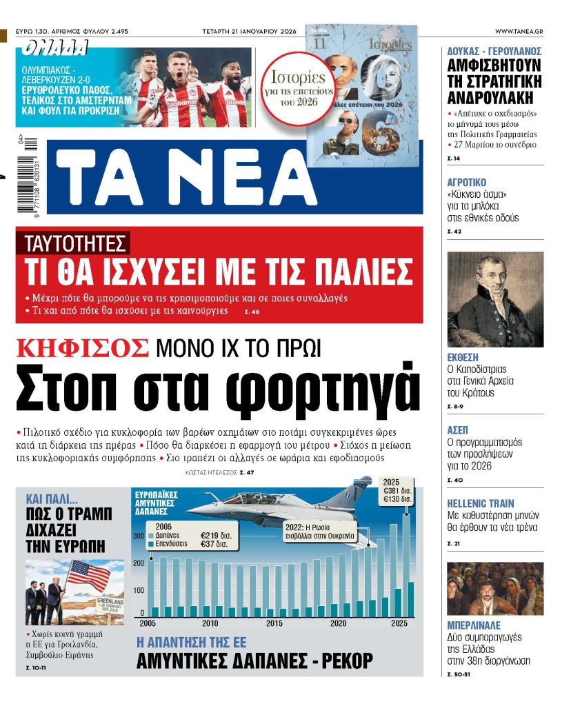 TA NEA 21.1.2026