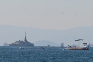 Φρεγάτα «Κίμων»: Η ιστορική συνάντηση με το θωρηκτό «Αβέρωφ» και την τριήρη «Ολυμπιάς» (video)