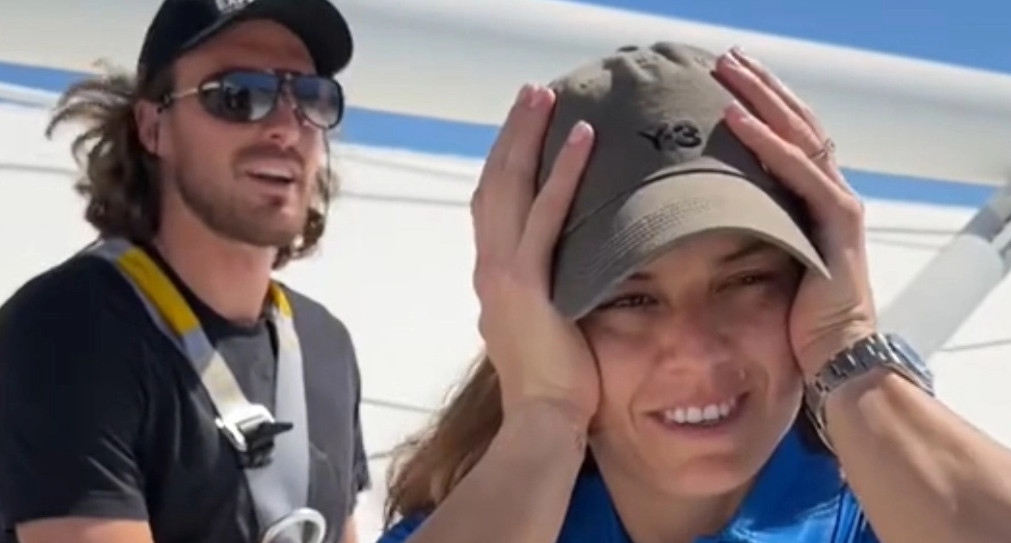 Τσιτσιπάς και Σάκκαρη στην κορυφή του σταδίου του Περθ: Δείτε τον τρόμο της τενίστριας (video)