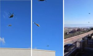 Σοκαριστικό βίντεο από το Ισραήλ: Ελικόπτερο αποσπάται από ιμάντες και πέφτει