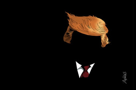 Αρκάς: Γελοιότητα και εξουσία με εικόνα που παραπέμπει στον Τραμπ