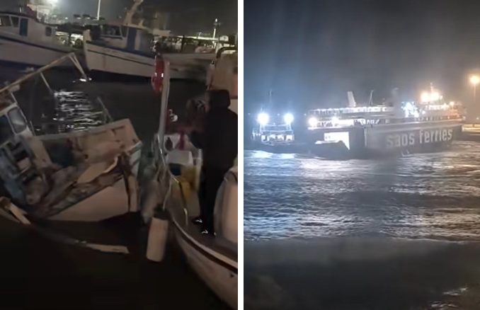 Η κακοκαιρία σαρώνει τα Δωδεκάνησα: Στη Ρόδο πλοία και αλιευτικά χτυπιούνται από τα κύματα