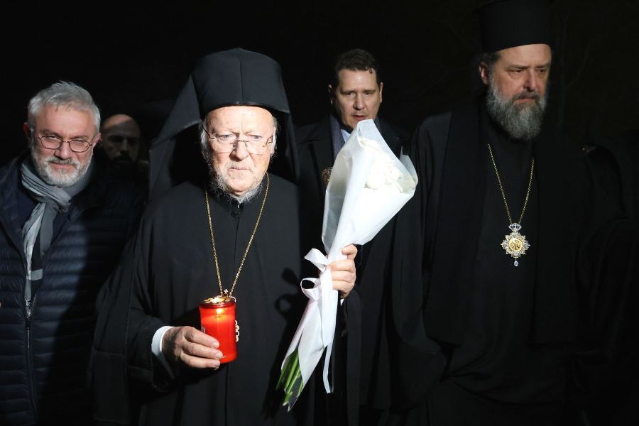 Στο γήπεδο της Τούμπας ο Πατριάρχης Βαρθολομαίος: «Το όνειρό τους είχε τραγική κατάληξη στη Ρουμανία»