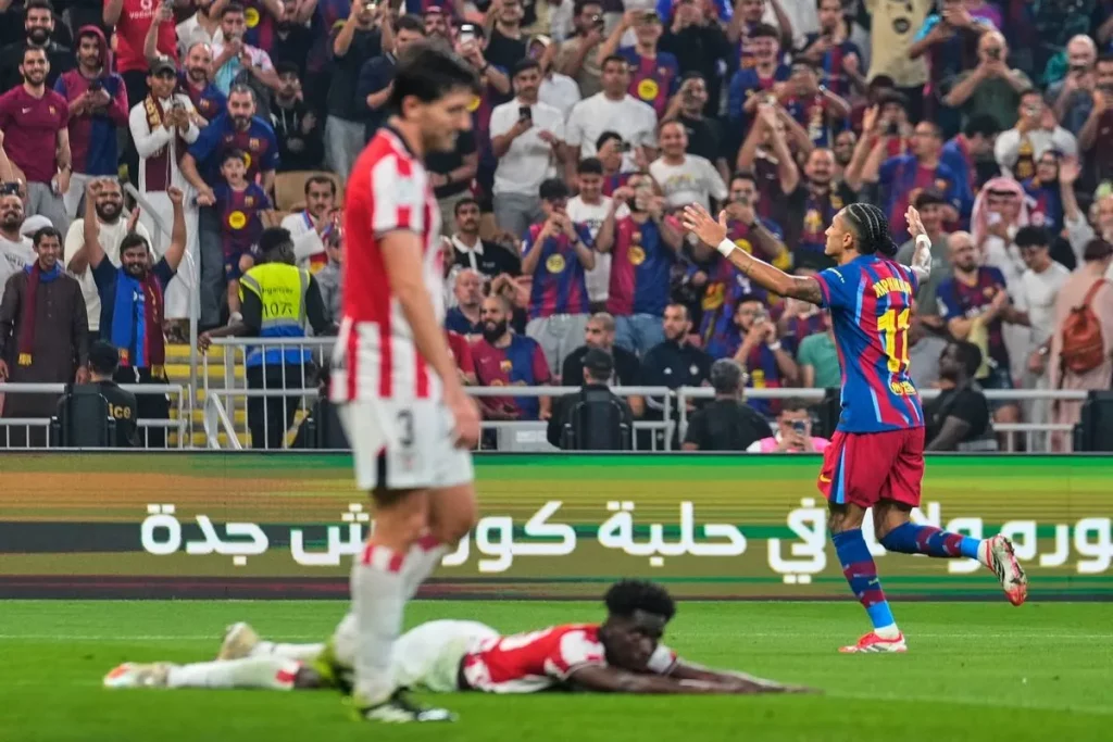 Μπαρτσελόνα – Αθλέτικ 5-0: Καταιγιστική νίκη των «μπλαουγκράνα» και άνετη πρόκριση στον τελικό του Super Cup