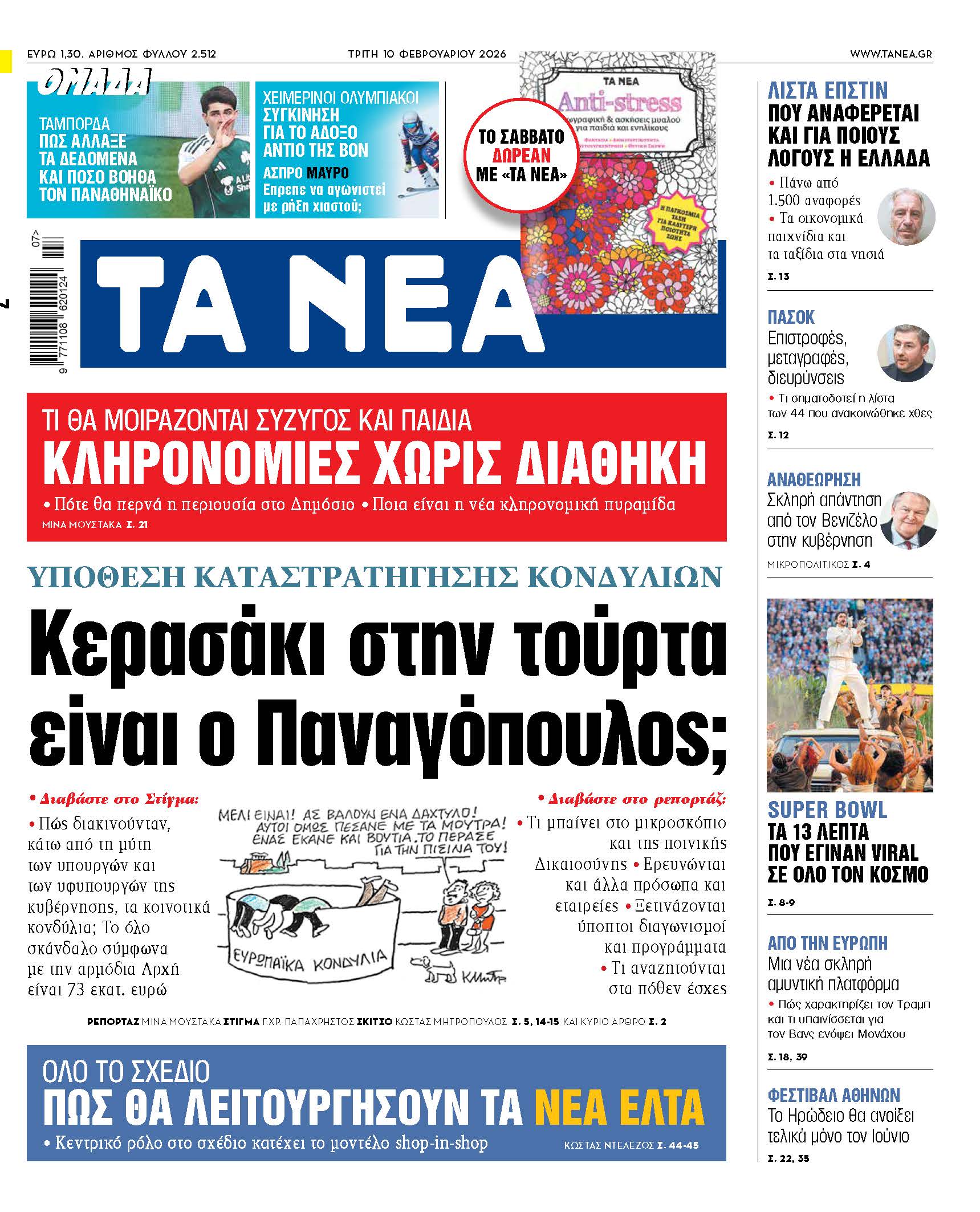 &Delta;&iota;&alpha;&beta;ά&sigma;&tau;&epsilon; &sigma;&tau;&alpha; &laquo;&Nu;&Epsilon;&Alpha;&raquo; &tau;&eta;&sigmaf; &Tau;&rho;ί&tau;&eta;&sigmaf;: &Kappa;&epsilon;&rho;&alpha;&sigma;ά&kappa;&iota; &sigma;&tau;&eta;&nu; &tau;&omicron;ύ&rho;&tau;&alpha; &epsilon;ί&nu;&alpha;&iota; &omicron; &Pi;&alpha;&nu;&alpha;&gamma;ό&pi;&omicron;&upsilon;&lambda;&omicron;&sigmaf;;