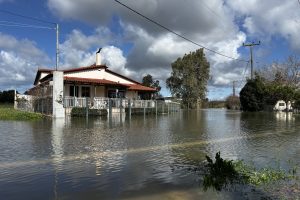 Βενετία έγινε το Βαρθολομιό Ηλείας μετά τις πλημμύρες από τον Πηνειό (φωτό & βίντεο)