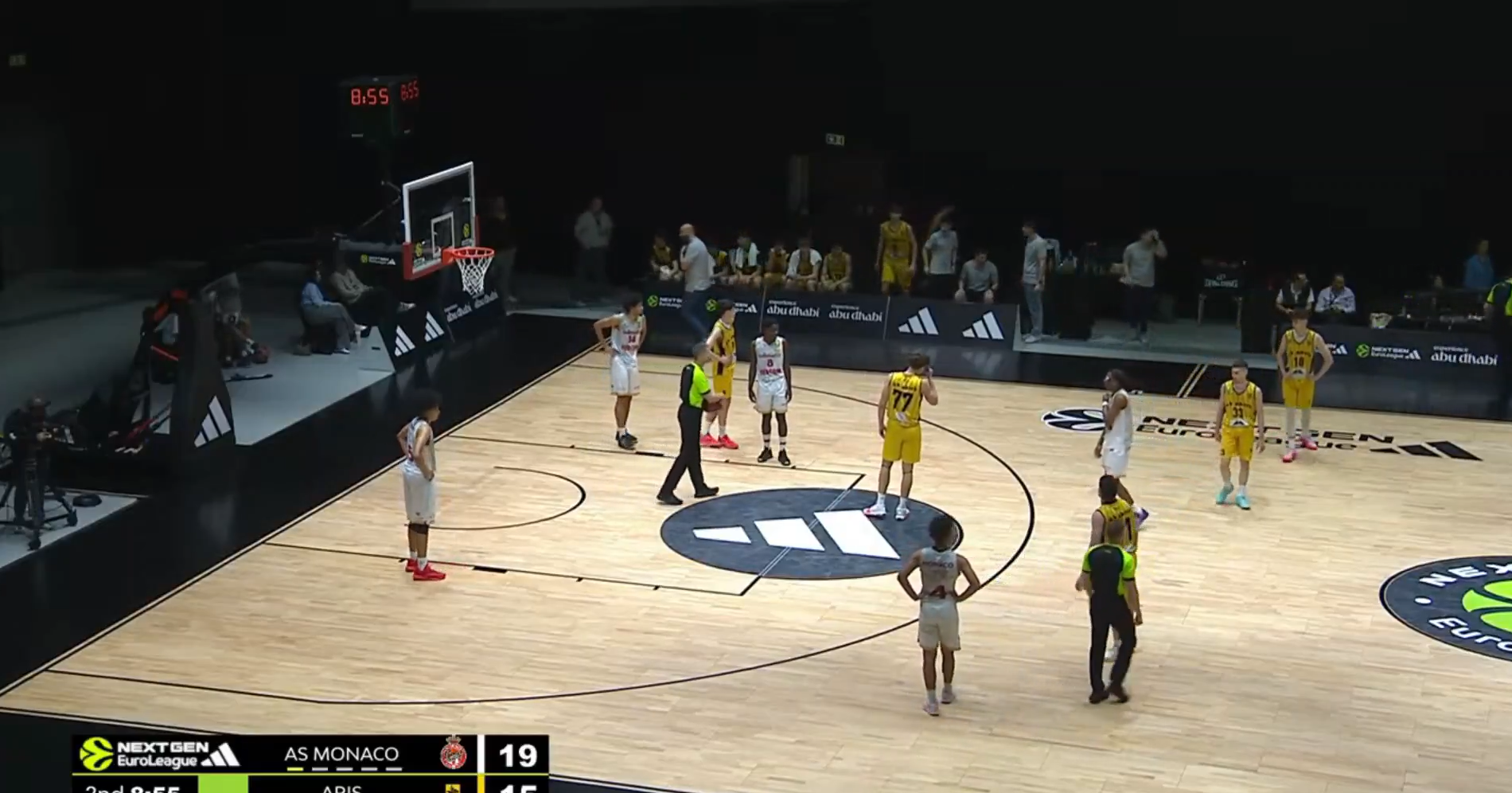 &Mu;&omicron;&nu;&alpha;&kappa;ό &ndash; Ά&rho;&eta;&sigmaf;: H &sigma;&tau;&iota;&gamma;&mu;ή &tau;&eta;&sigmaf; &delta;&iota;&alpha;&kappa;&omicron;&pi;ή&sigmaf; &tau;&omicron;&upsilon; &alpha;&gamma;ώ&nu;&alpha; &tau;&eta;&sigmaf; Next Gen &tau;&eta;&sigmaf; Euroleague &lambda;ό&gamma;&omega; &beta;&omicron;&mu;&beta;&alpha;&rho;&delta;&iota;&sigma;&mu;ώ&nu;