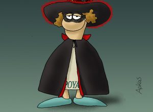 Ο Αρκάς λέει «καλημέρα»… με αποκριάτικη μάσκα και καυστικό χαμόγελο