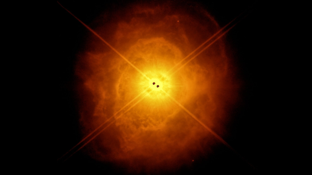 Σοκαριστικό κοσμικό φαινόμενο: Δύο άστρα σχηματίζουν νεφέλωμα που μοιάζει με αυγό