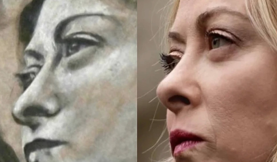 Ρώμη: Ο άγγελος… Μελόνι – Αναστάτωση για τοιχογραφία σε εκκλησία που θυμίζει την Ιταλίδα Πρωθυπουργό