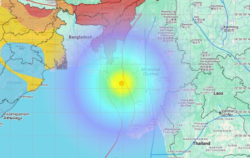 Ισχυρός σεισμός μεγέθους 6 Ρίχτερ «ταρακούνησε» την Μιανμάρ