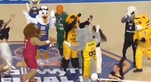 Γιορτινό ξεκίνημα στο Allwyn Final 8 με χορευτικές μασκότ πριν το Ηρακλής – Μύκονος