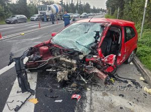 Σοκαριστικό τροχαίο με μία νεκρή και τρεις τραυματίες στον ΒΟΑΚ στα Χανιά