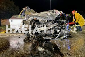 Σε κρίσιμη κατάσταση δύο τραυματίες από τροχαίο στο Κατάκολο