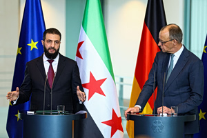 Κόκκινο χαλί για τον Αλ-Σαράα στο Βερολίνο