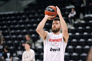 «Καυτός» Ολυμπιακός από την περιφέρεια: 8/10 τρίποντα στην πρώτη περίοδο κόντρα στην Παρί