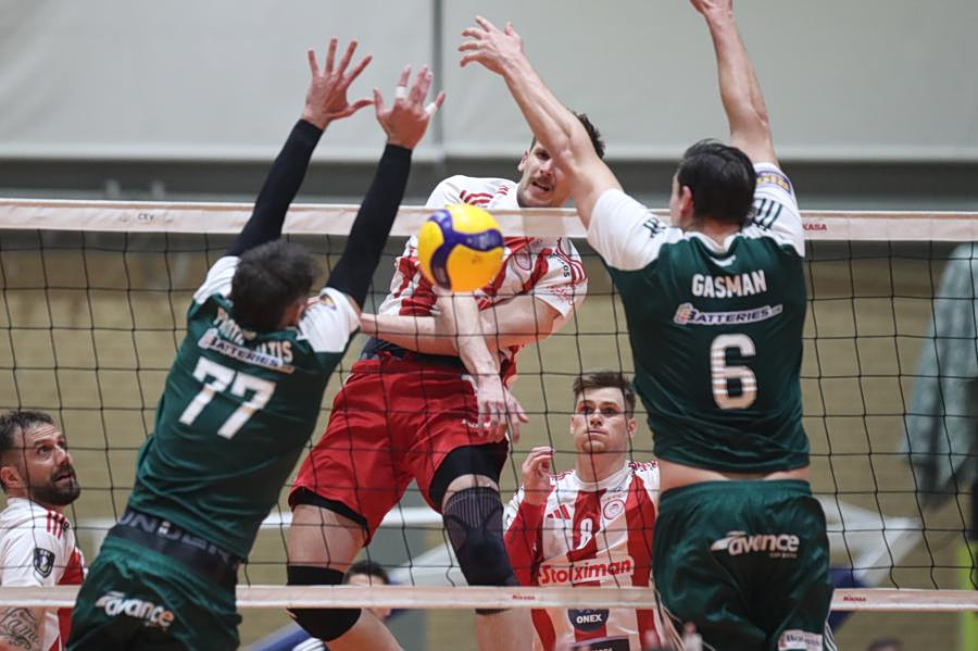 Παναθηναϊκός – Ολυμπιακός 3-1: Οι «πράσινοι» έκαναν το 1-0 στα ημιτελικά της Volley League