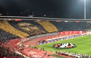 Η UEFA επιβάλλει πρόστιμο 95.500€ στον Ερυθρό Αστέρα για θρησκευτικό κορεό