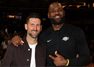 ΛεΜπρόν και Ντόντσιτς υποδέχθηκαν τον Τζόκοβιτς στους Λέικερς (vids)