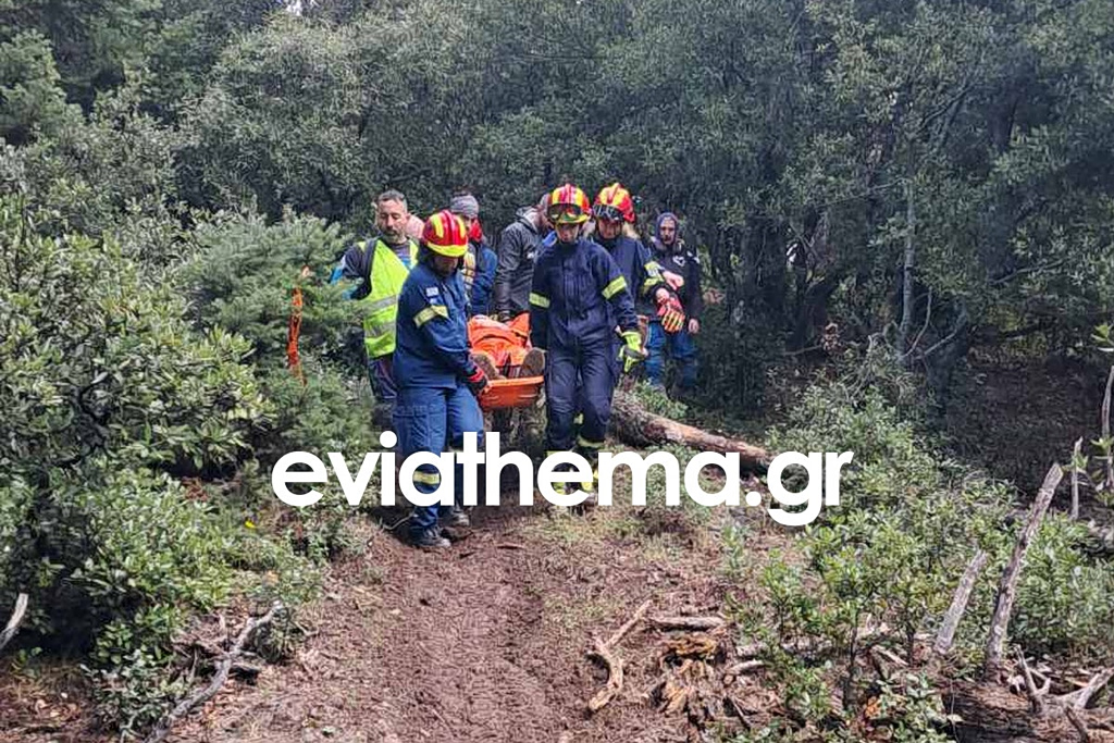 Εύβοια: Τραυματισμένος αναβάτης Enduro ανασύρθηκε σώος στο όρος Πιξαριά (video)