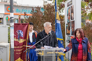 Ο Δήμαρχος Πειραιά Γιάννης Μώραλης στην εκδήλωση μνήμης και τιμής  για τον Ελευθέριο Βενιζέλο