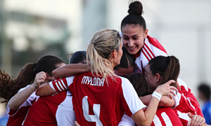 Συνέτριψε την Ελπίδα Τρίπολης με 11-0 και έφτασε τα 127 τέρματα στη σεζόν ο Ολυμπιακός