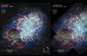 Η μαγεία του σύμπαντος στον φακό: Το Hubble αποκαλύπτει την κινούμενη ομορφιά του Νεφελώματος του Καρκίνου