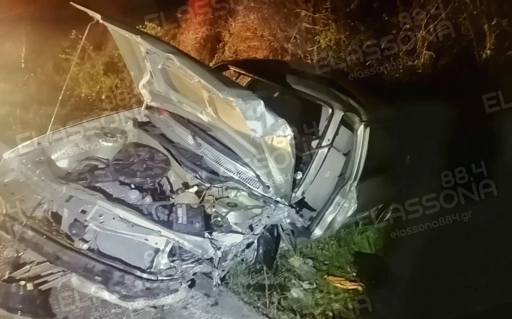 Τραγωδία στην Λάρισα: Ένας νεκρός και δύο τραυματίες σε τροχαίο στο δρόμο Ελασσόνας – Κοζάνης