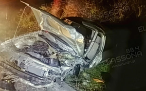 Τραγωδία στην Λάρισα: Ένας νεκρός και δύο τραυματίες σε τροχαίο στο δρόμο Ελασσόνας – Κοζάνης